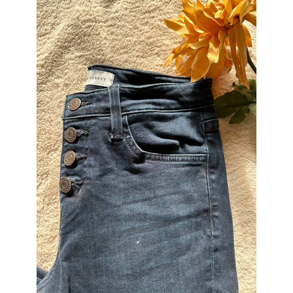Flying Monkey Button Fly Skinny jeans Size 25 - Picture 2 of 7
